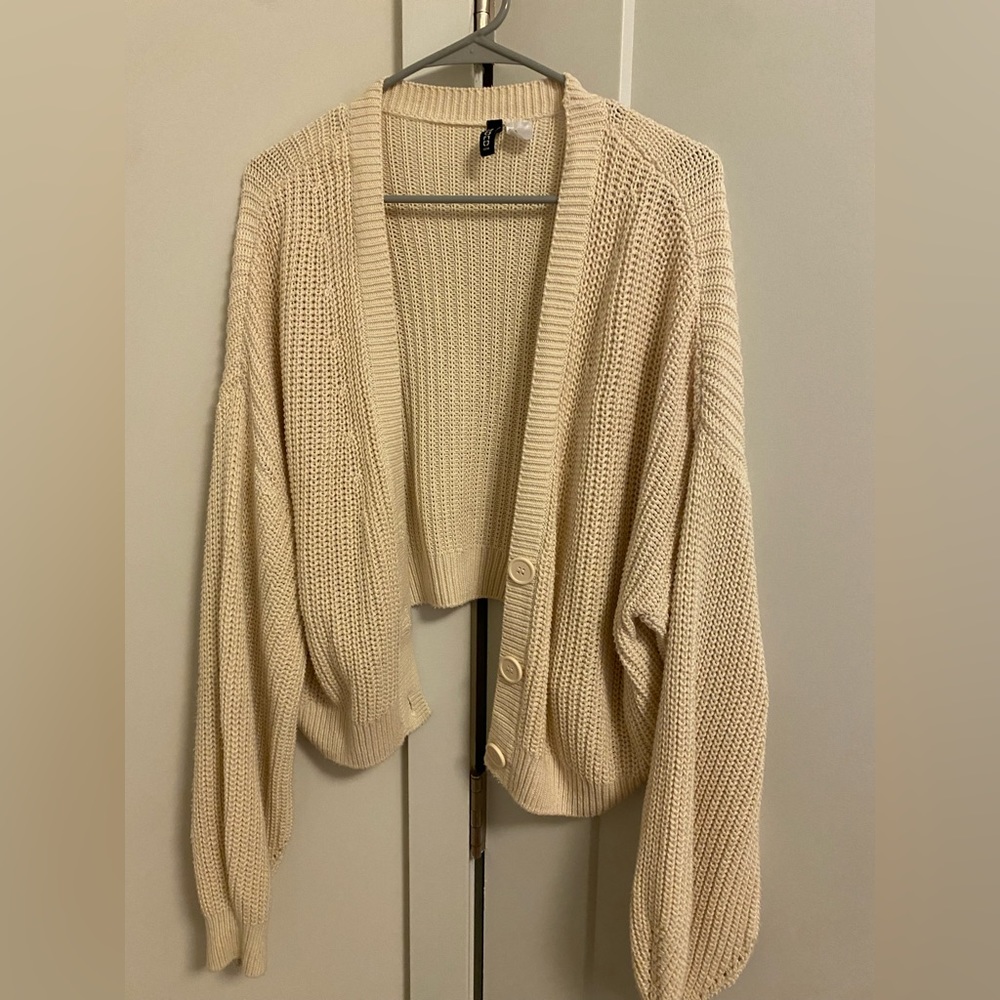 Slouchy cropped cardigan